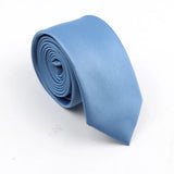 ZONFAZ Mens Solid Color Slim Ties Soft Silk Wedding Party Necktie