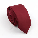 ZONFAZ Mens Solid Color Slim Ties Soft Silk Wedding Party Necktie