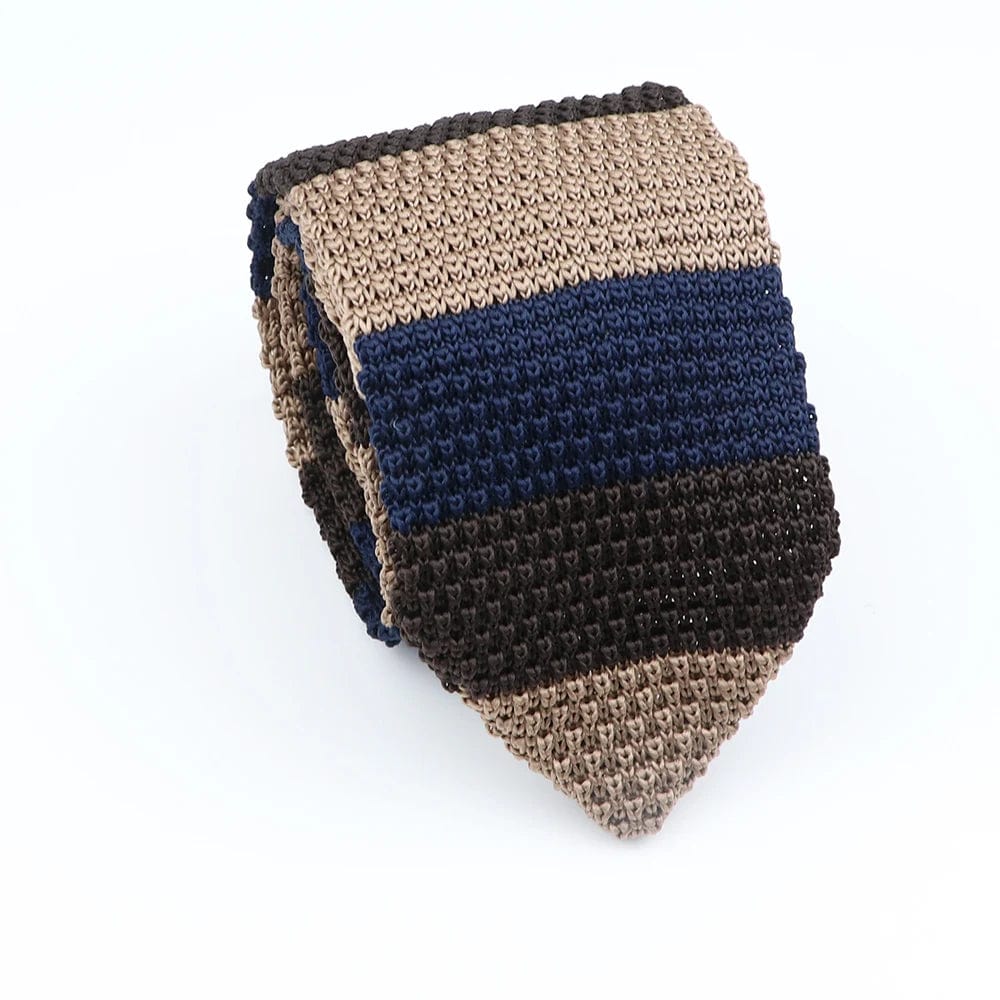 ZONFAZ Men's Striped Knitted Tie