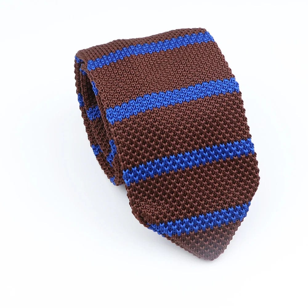 ZONFAZ Men's Striped Knitted Tie