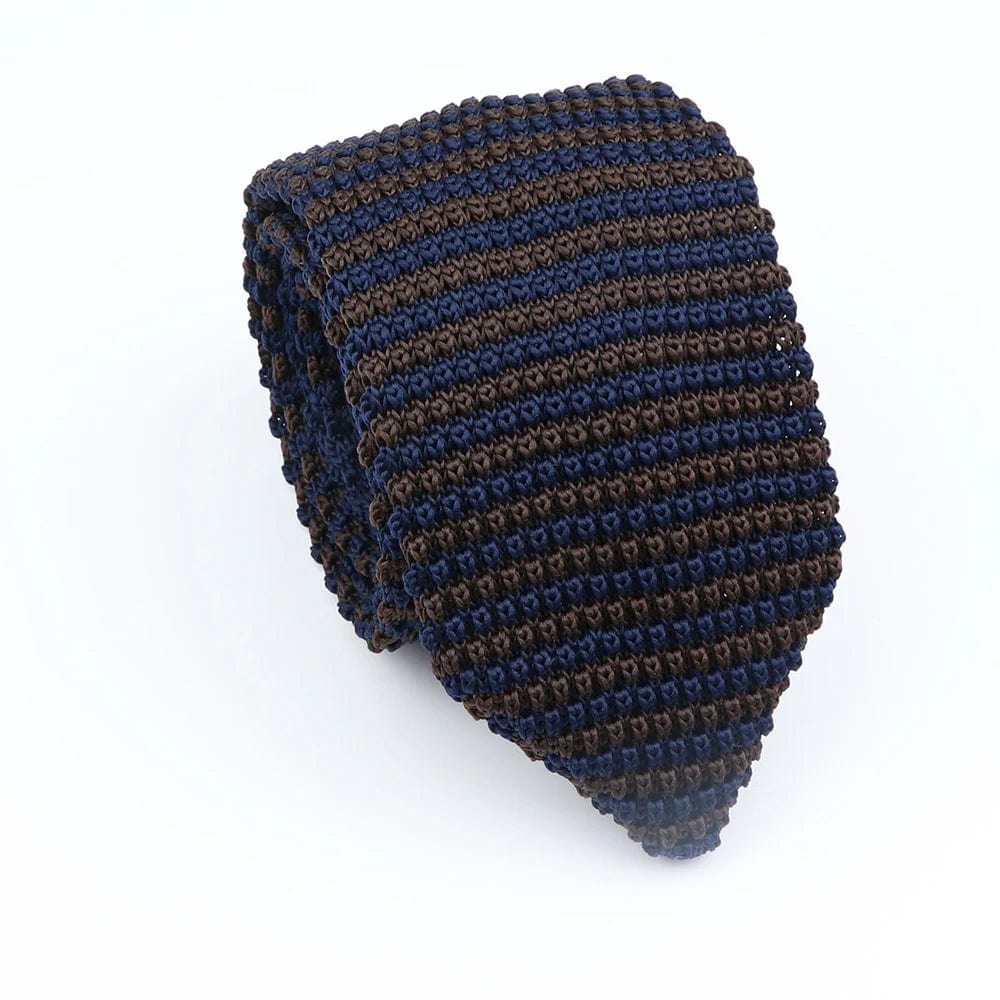 ZONFAZ Men's Striped Knitted Tie