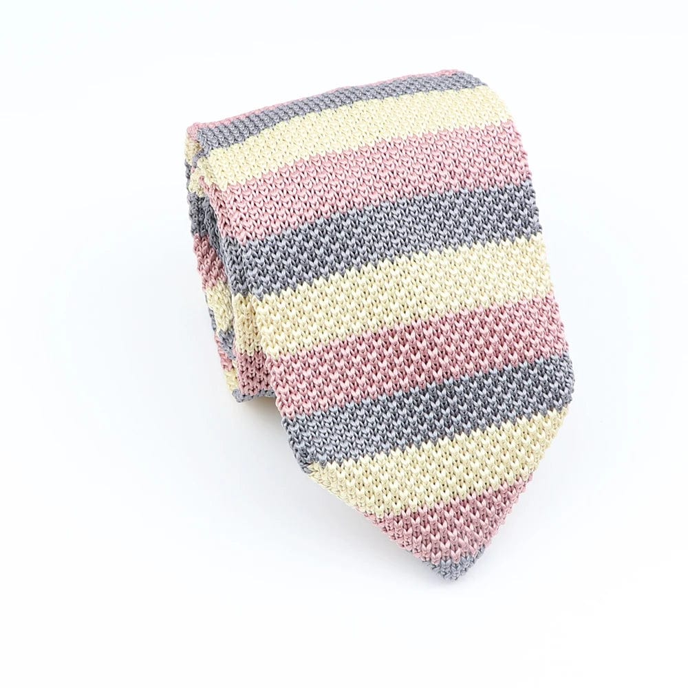 ZONFAZ Men's Striped Knitted Tie