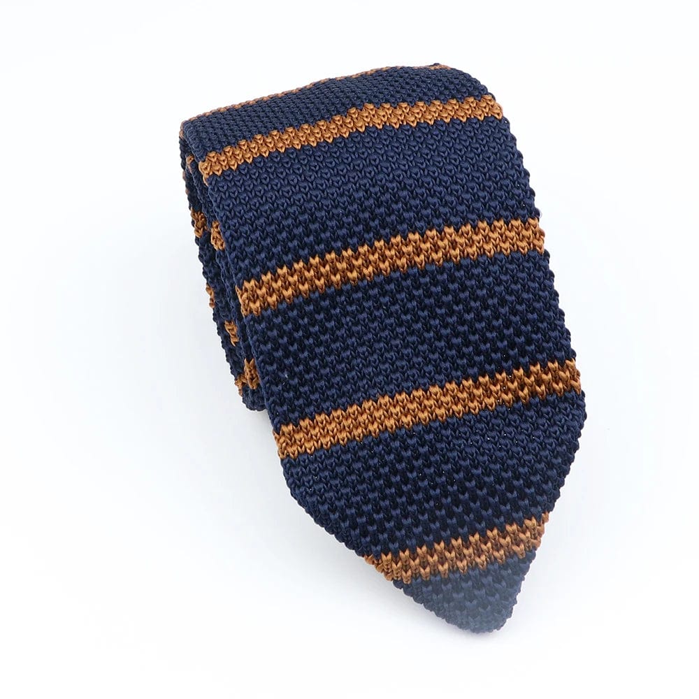 ZONFAZ Men's Striped Knitted Tie