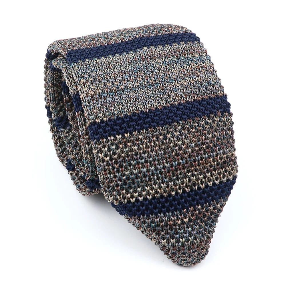 ZONFAZ Men's Striped Knitted Tie