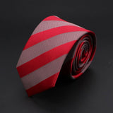 ZONFAZ Men's Striped Skinny Silk Ties 6cm Width