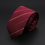 ZONFAZ Men's Striped Skinny Silk Ties 6cm Width