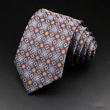 ZONFAZ Men's Striped Tie 8cm Floral Paisley Business Necktie for Daily Wear Wedding Party Accessories