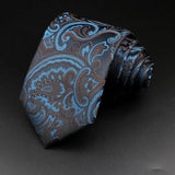 ZONFAZ Men's Striped Tie 8cm Floral Paisley Business Necktie for Daily Wear Wedding Party Accessories