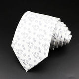 ZONFAZ Men's Striped Tie 8cm Floral Paisley Business Necktie for Daily Wear Wedding Party Accessories