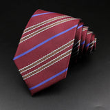 ZONFAZ Men's Striped Tie 8cm Floral Paisley Business Necktie for Daily Wear Wedding Party Accessories