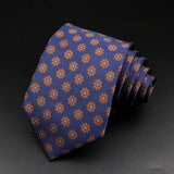 ZONFAZ Men's Striped Tie 8cm Floral Paisley Business Necktie for Daily Wear Wedding Party Accessories