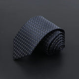 ZONFAZ Men's Ties Solid Color Striped Jacquard Silk Ties