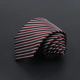 ZONFAZ Men's Ties Solid Color Striped Jacquard Silk Ties