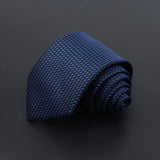 ZONFAZ Men's Ties Solid Color Striped Jacquard Silk Ties