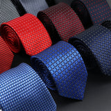 ZONFAZ Men's Ties Solid Color Striped Jacquard Silk Ties