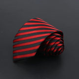 ZONFAZ Men's Ties Solid Color Striped Jacquard Silk Ties