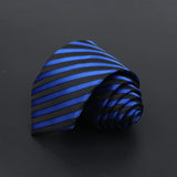 ZONFAZ Men's Ties Solid Color Striped Jacquard Silk Ties