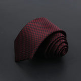 ZONFAZ Men's Ties Solid Color Striped Jacquard Silk Ties