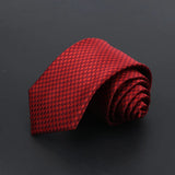 ZONFAZ Men's Ties Solid Color Striped Jacquard Silk Ties