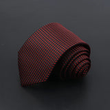 ZONFAZ Men's Ties Solid Color Striped Jacquard Silk Ties