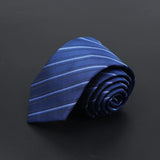 ZONFAZ Men's Ties Solid Color Striped Jacquard Silk Ties