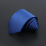 ZONFAZ Men's Ties Solid Color Striped Jacquard Silk Ties