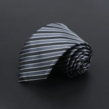 ZONFAZ Men's Ties Solid Color Striped Jacquard Silk Ties