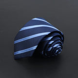 ZONFAZ Men's Ties Solid Color Striped Jacquard Silk Ties