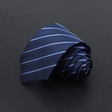 ZONFAZ Men's Ties Solid Color Striped Jacquard Silk Ties