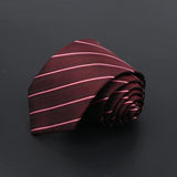 ZONFAZ Men's Ties Solid Color Striped Jacquard Silk Ties