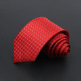 ZONFAZ Men's Ties Solid Color Striped Jacquard Silk Ties