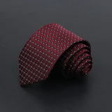 ZONFAZ Men's Ties Solid Color Striped Jacquard Silk Ties