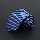 ZONFAZ Men's Ties Solid Color Striped Jacquard Silk Ties