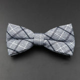 ZONFAZ Mens Vintage Cotton Striped Bowtie