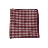 ZONFAZ Men's Vintage Striped Cotton Handkerchiefs Plaid Business Casual Pockets Square