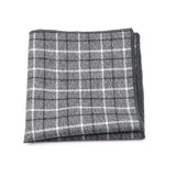 ZONFAZ Men's Wool Handkerchiefs Classical Formal Hankies Striped Plaid Wedding Business Pocket Square