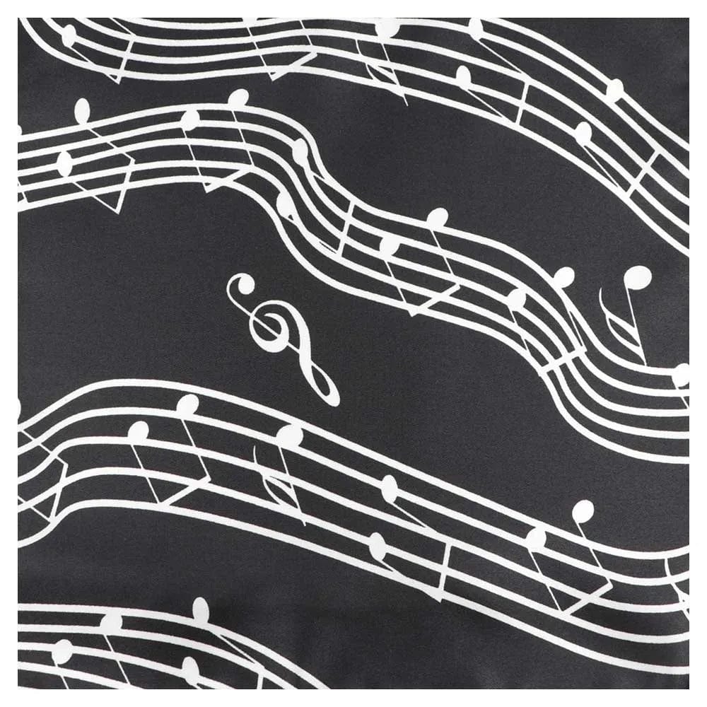 ZONFAZ Musci Silk Handkerchief Musical Notes Piano Guitar Pocket Square