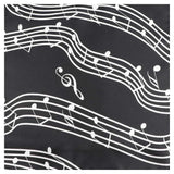 ZONFAZ Musci Silk Handkerchief Musical Notes Piano Guitar Pocket Square