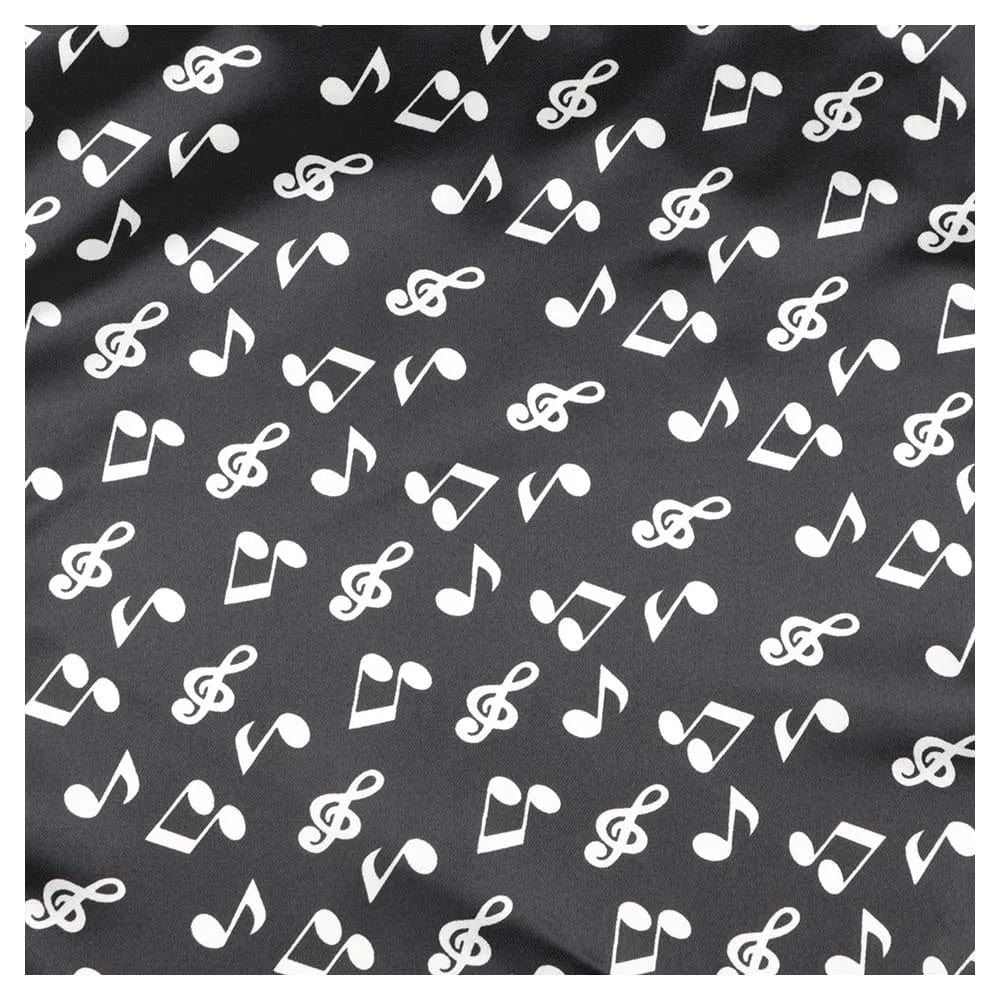 ZONFAZ Musci Silk Handkerchief Musical Notes Piano Guitar Pocket Square