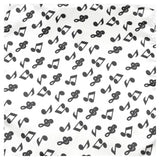 ZONFAZ Musci Silk Handkerchief Musical Notes Piano Guitar Pocket Square