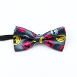 ZONFAZ Music Silk Bow Ties for Men Boy Piano Stave Guitar Pattern Bowtie