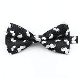 ZONFAZ Music Silk Bow Ties for Men Boy Piano Stave Guitar Pattern Bowtie