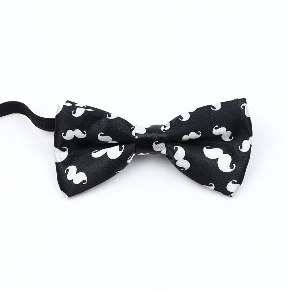 ZONFAZ Music Silk Bow Ties for Men Boy Piano Stave Guitar Pattern Bowtie