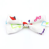 ZONFAZ Music Silk Bow Ties for Men Boy Piano Stave Guitar Pattern Bowtie