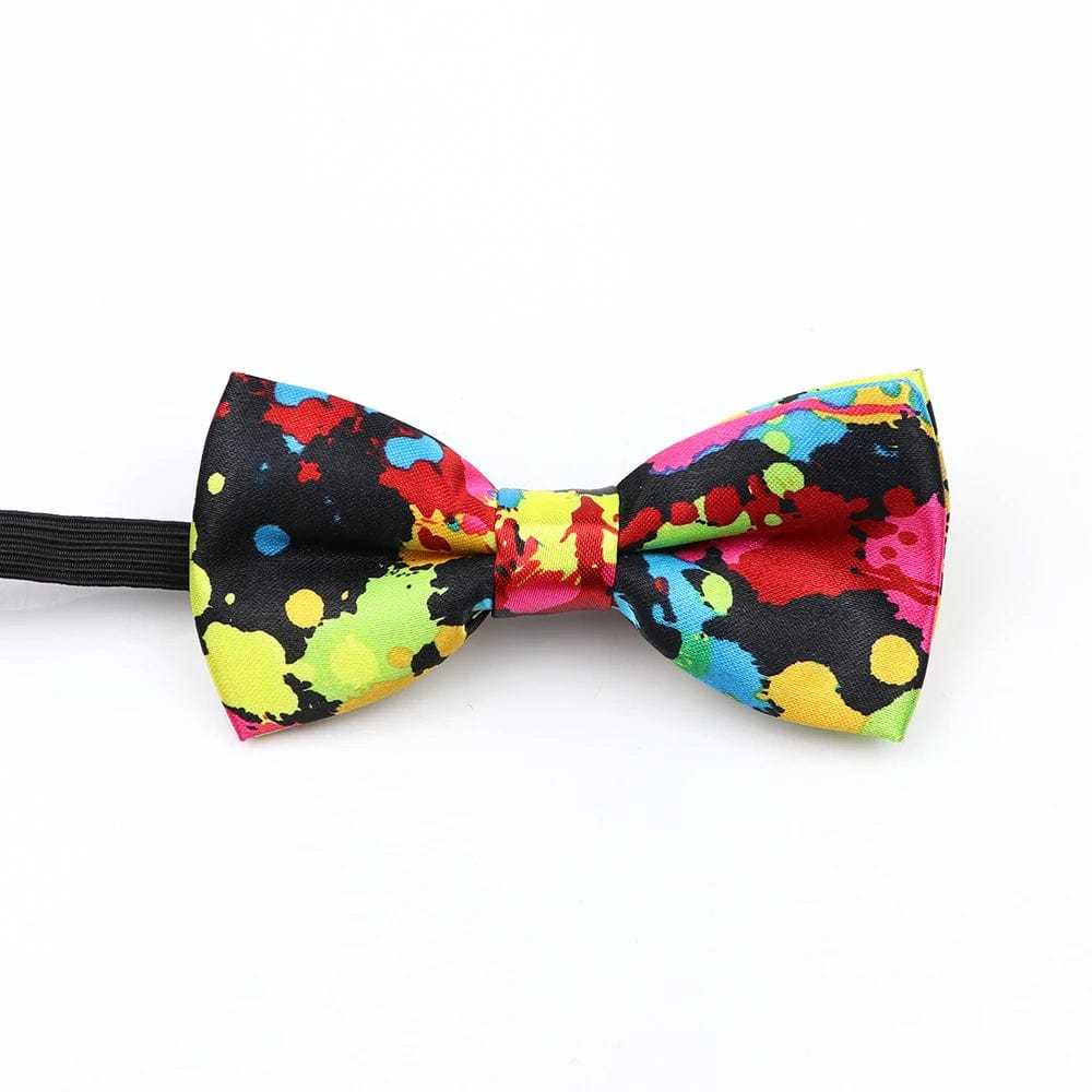 ZONFAZ Music Silk Bow Ties for Men Boy Piano Stave Guitar Pattern Bowtie