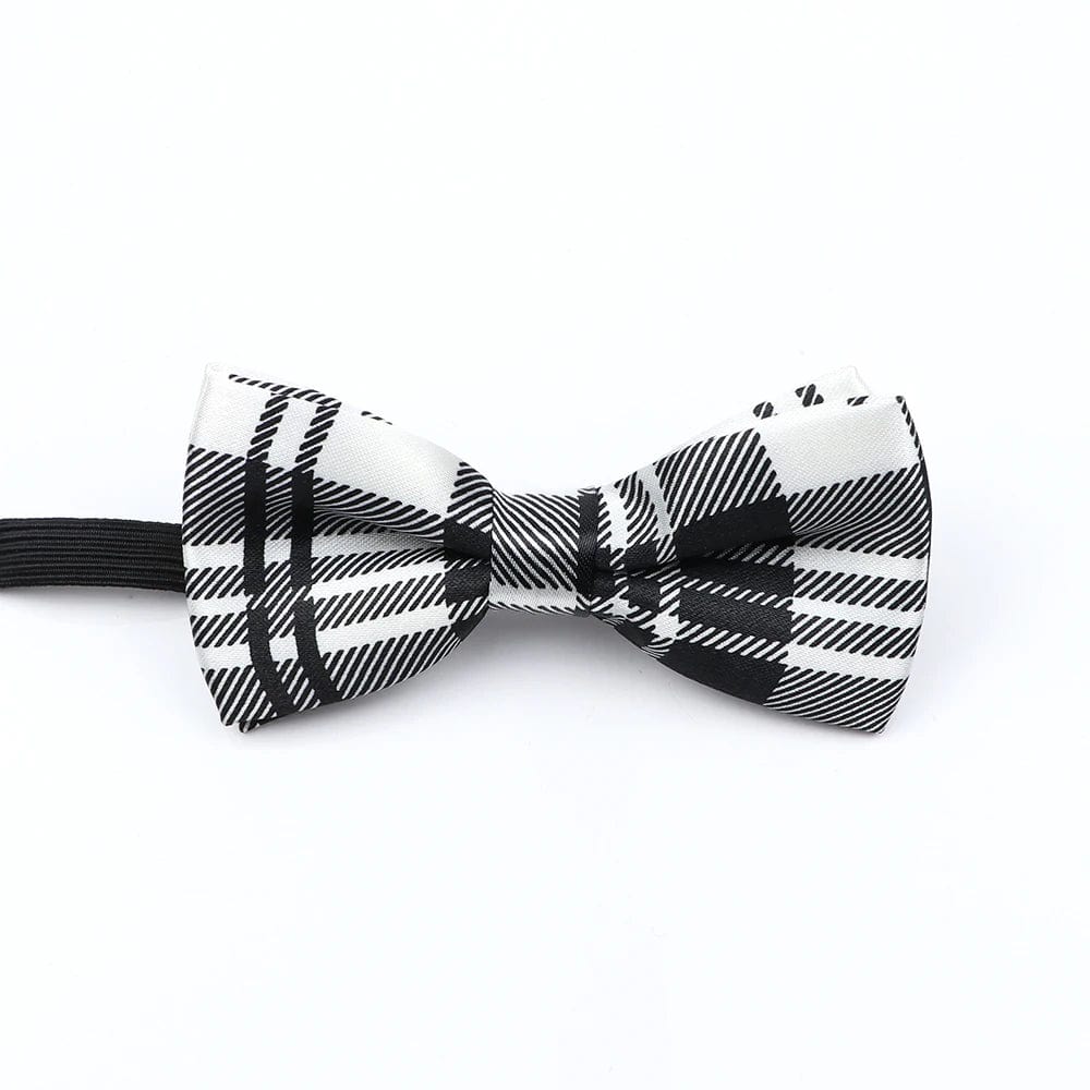 ZONFAZ Music Silk Bow Ties for Men Boy Piano Stave Guitar Pattern Bowtie