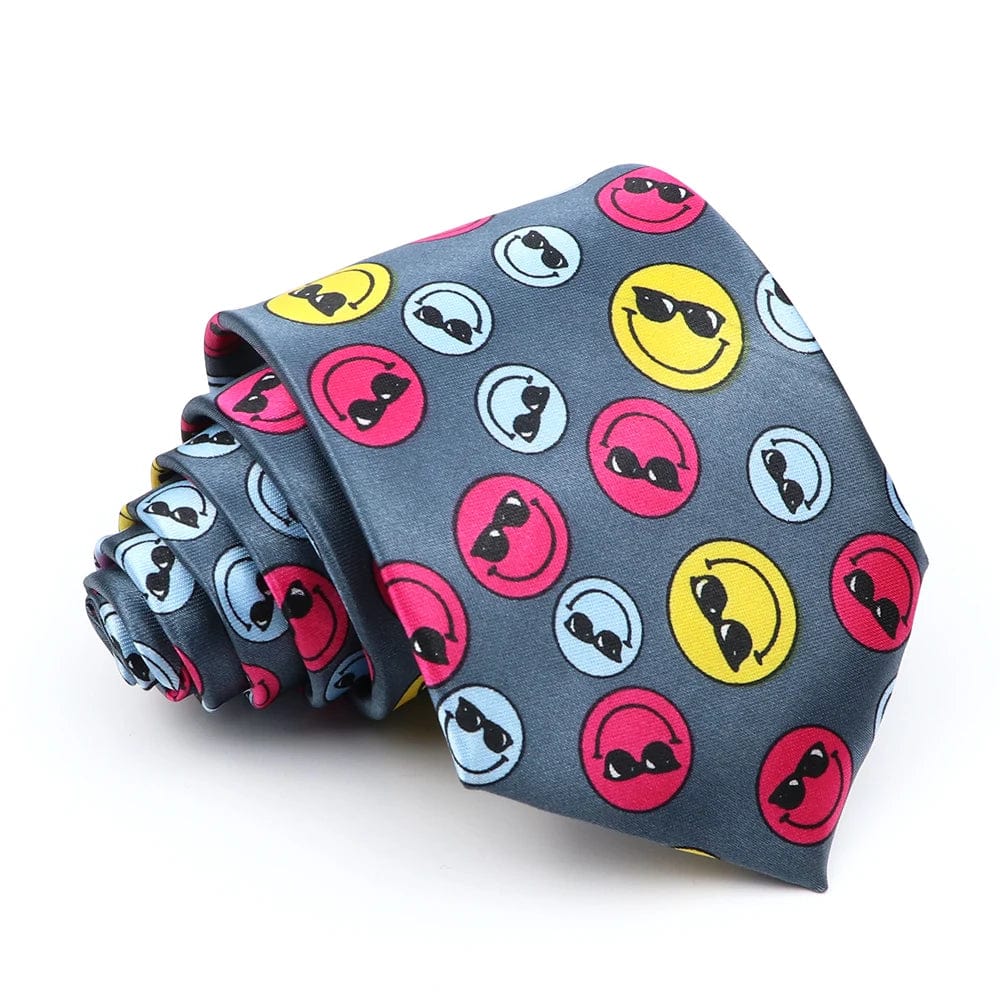 ZONFAZ Music Silk Ties 8cm Novelty Design Muscial Notes Guitar Piano Necktie