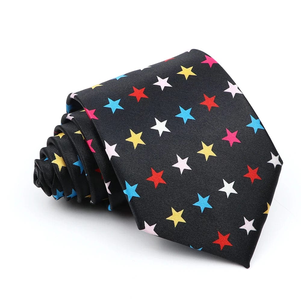 ZONFAZ Music Silk Ties 8cm Novelty Design Muscial Notes Guitar Piano Necktie