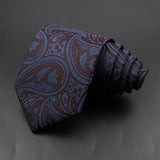 ZONFAZ New Classic Men's Ties 8cm Plaid Striped Floral Ties