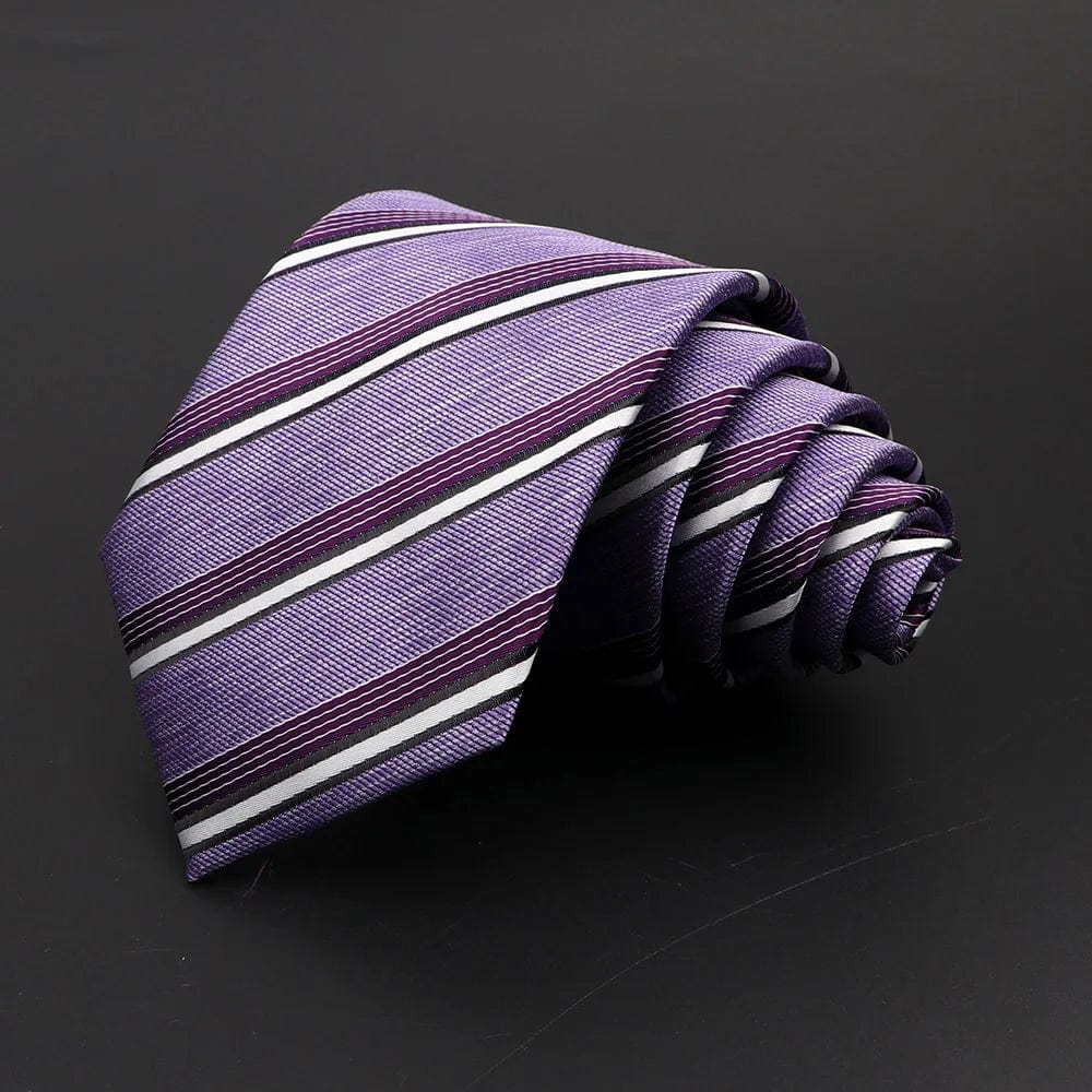 ZONFAZ New Classic Men's Ties 8cm Plaid Striped Floral Ties